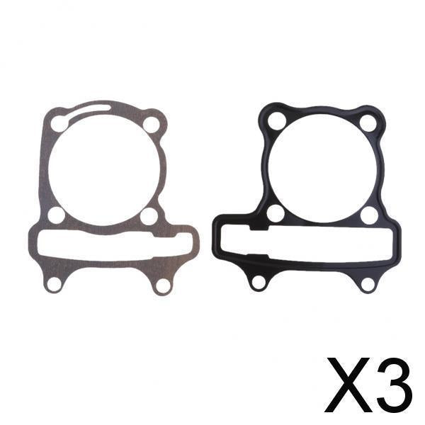 3xBig Bore Cylinder Base & Head Gaskets for GY6 Engine Scooter 180cc(61mm)