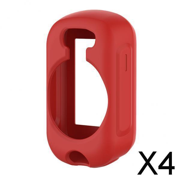 4xNew Silica Gel Case Shell Waterproof For Garmin edge130 GPS Watch Red