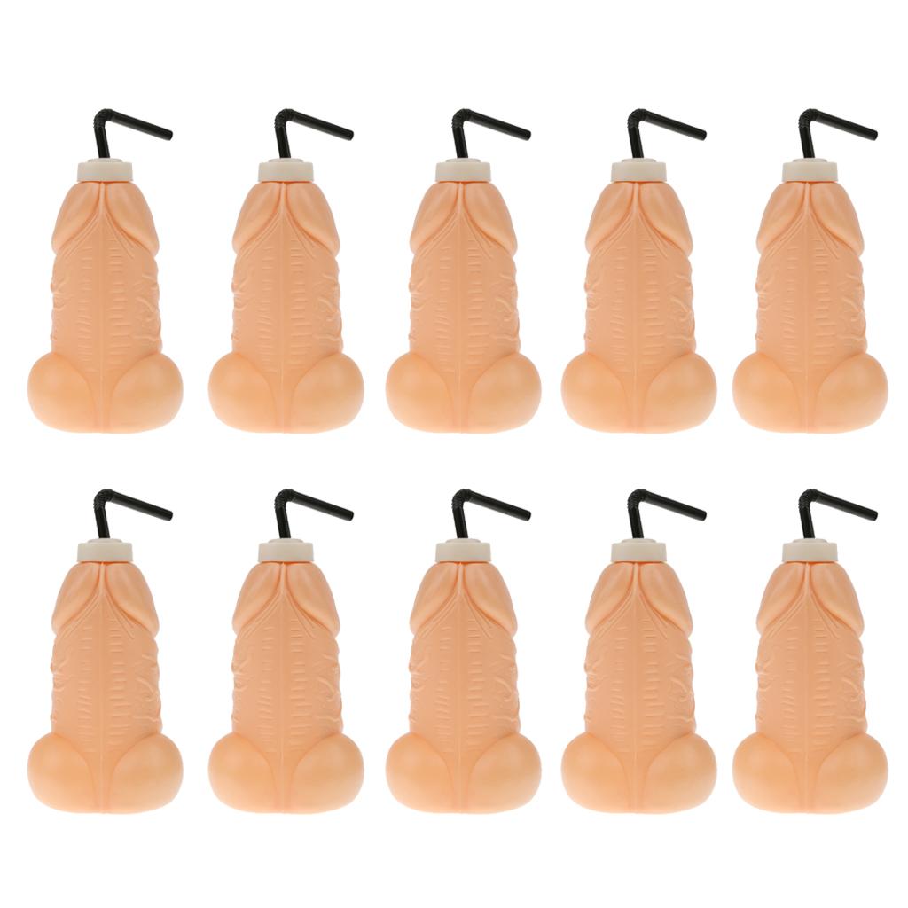 10 Pieces Dicky Willy Penis Pecker Drinking Bottles for Hen Stag Night Party