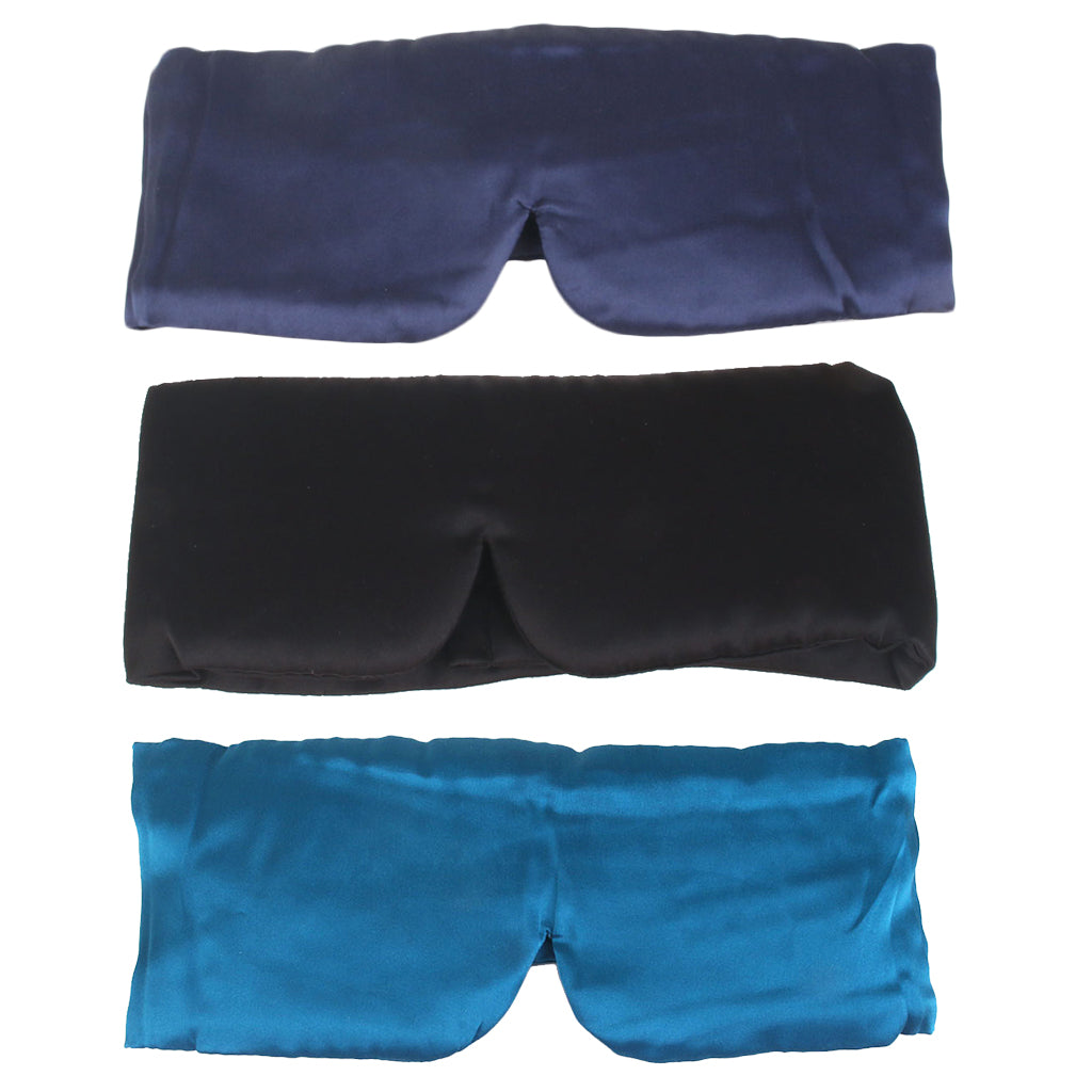 3 Pieces Oversized Eye Mask Sleeping Blindfold Shade Cover Black