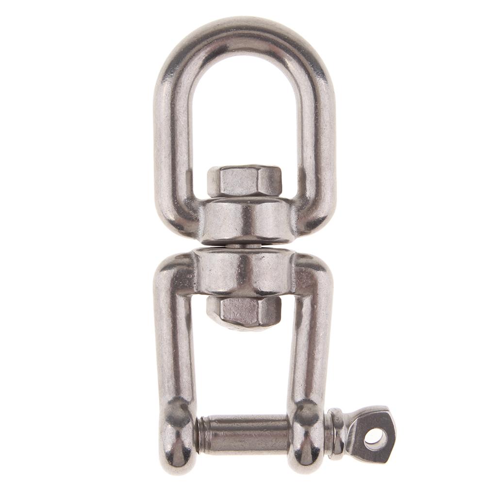 Stainless Steel Marine Boat Anchor Swivel Shackle Connector Jaw 8mm
