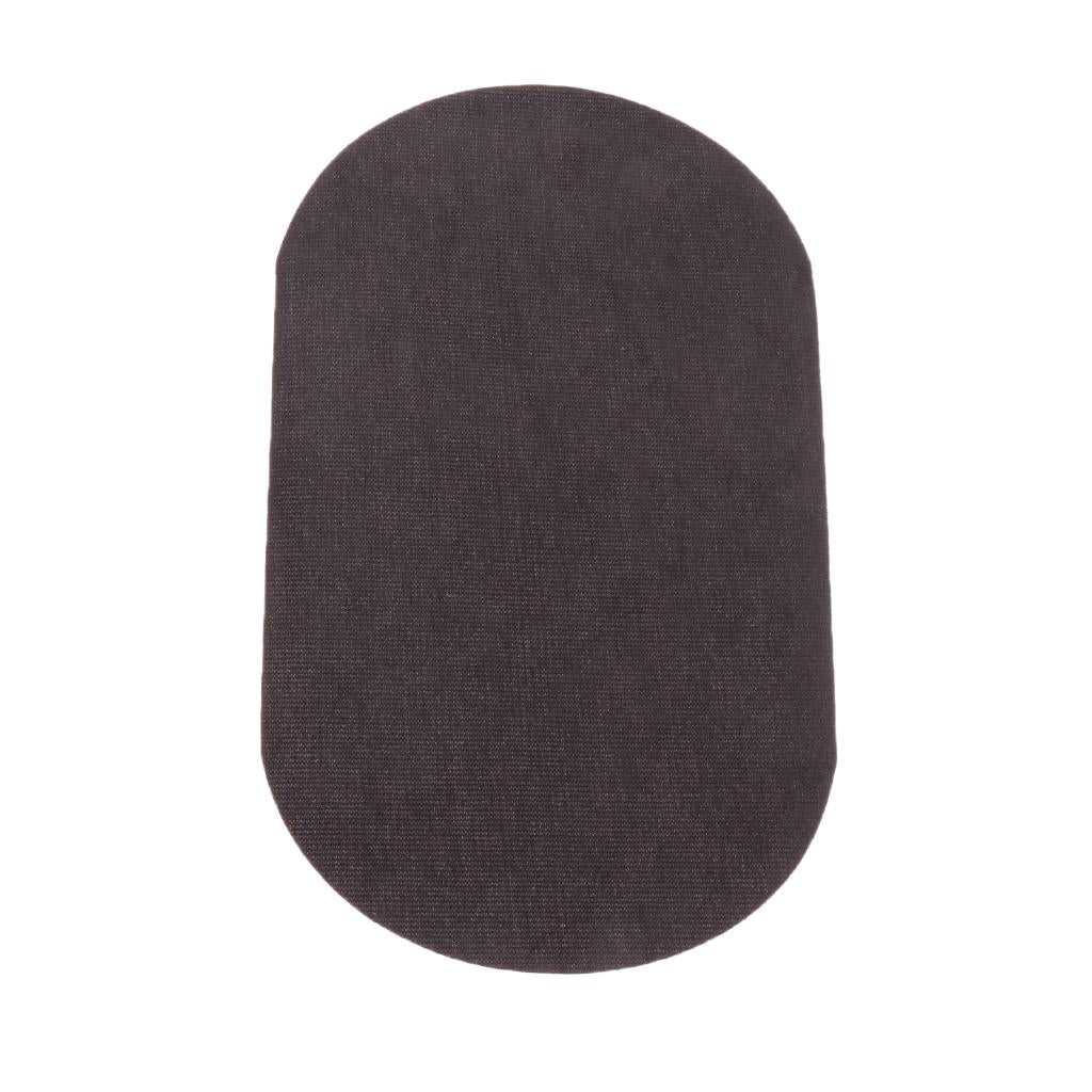 Clothing Iron-on Repair Patches Down Jackets Mend Elbow Oval Applique Gray