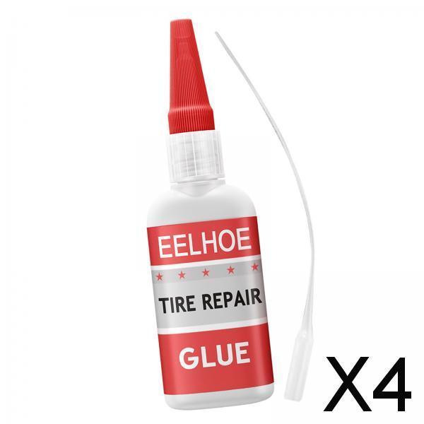 4xTire Repair Glue Durable Sole Repair Glue for Vehicles Belt Rubber Tube 30ml