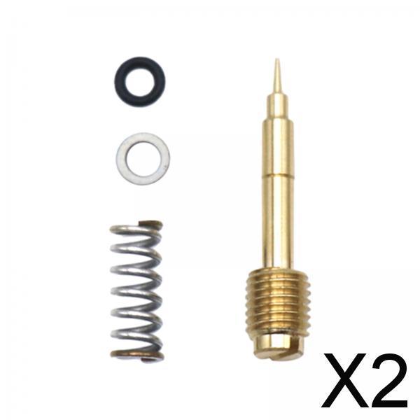2xAir Fuel Mixture Screw Spare Parts Carb Kit for Keihin Cvk34/36/40 CV40 28mm