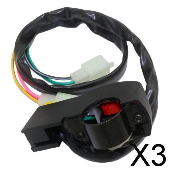 3xMotorcycle Engine On Off Kill Switch for ATV Pit Dirt Bike 50 70 110cc 125cc