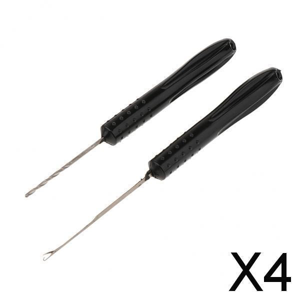 4xBaiting Needle Tool Fishing Boilie Bait Needle and Drill for Carp Hair Rigs