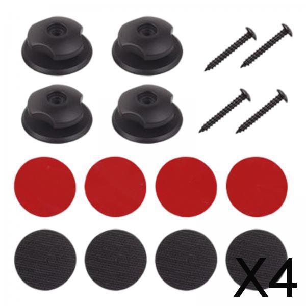 4x4Pcs Car Trunk Hooks Hanger for Car Rear Cargo Trunk Storage Net Black