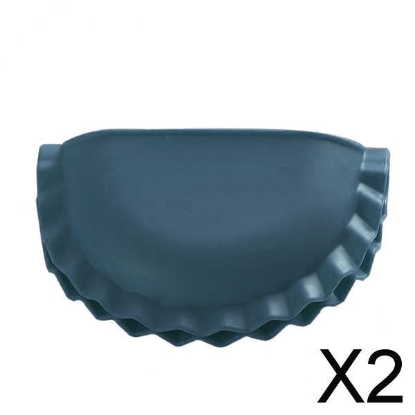 2xDurable Anti-slip Oven Glove Pot Holder Household Accessories Dark Blue