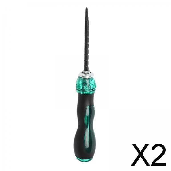 2xCR-V Magnetic Screwdriver Philips Cross Soft Grip Handles 4cm