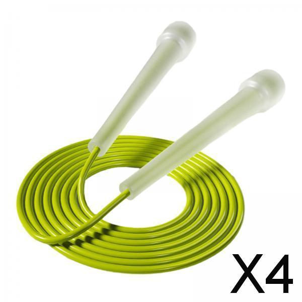 4xJump Rope for Kids Boys Girls Lightweight for Workout Outdoor Sports Fitness Green