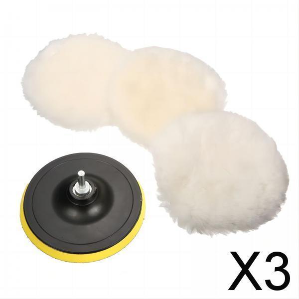 3x5Pcs Polishing Buffing Pads for Car Buffer Polisher Compounding Machine 3 inches