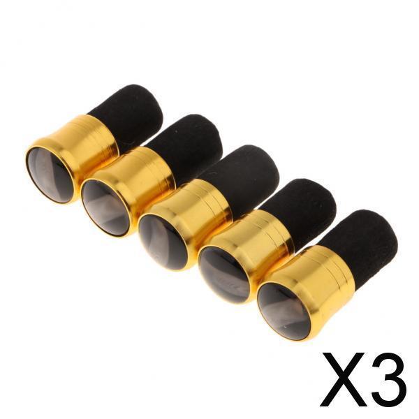 3x5pcs Fishing Rod Pole Butt Caps Front Cover Stopper End Protector 13mm