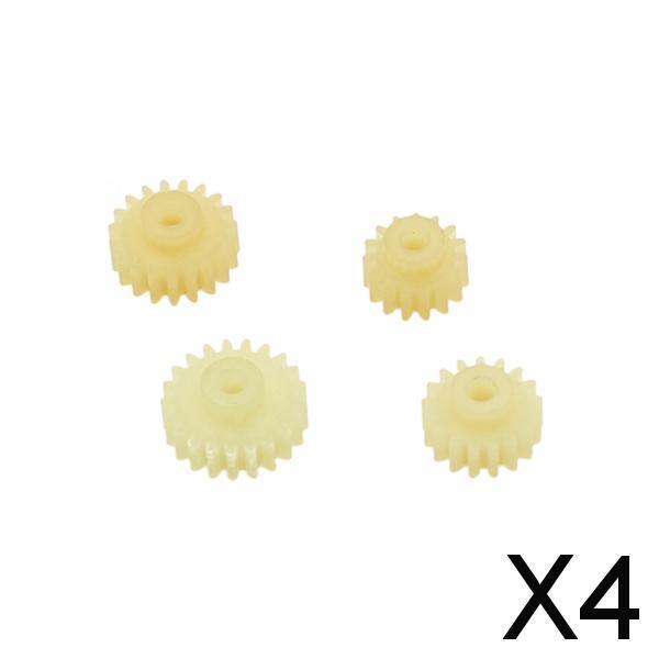 4x4Pcs RC Car Gear RC Car Pinion Gear for Wltoys 284131 1:28 Crawler DIY Parts