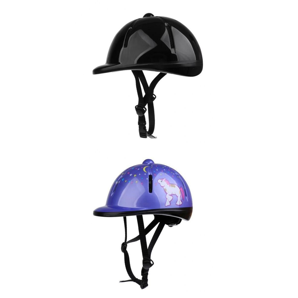 2 Pieces Kids Adjustable Horse Riding Hat/Helmet Head Protective Gear