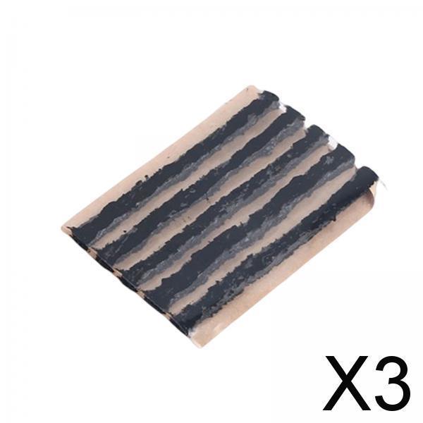 3x5Pcs Car Tubeless Tire Repair Strips Tyre Puncture for Truck Motorbike Black