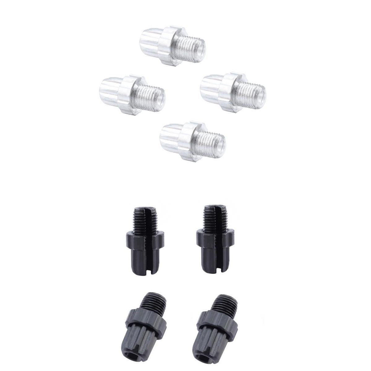 8x Aluminum Bike Brake Handle Adjustment Screw Bike Accessories Silver Black