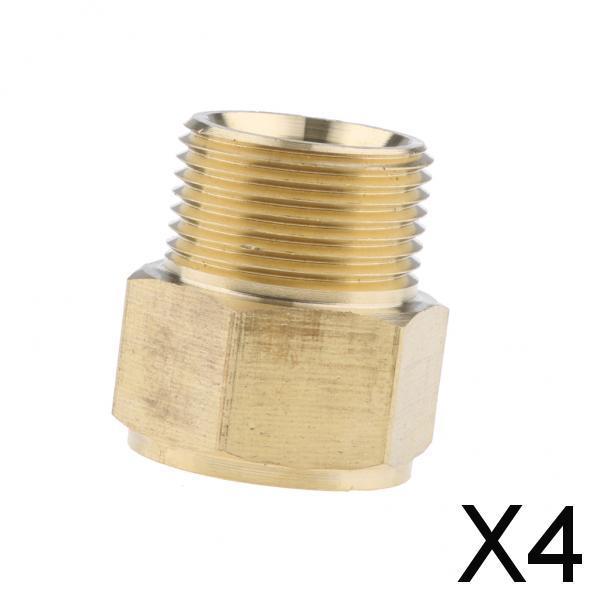 4xPressure Washer Washing 22mm Female to 22mm Male Brass Connector Adaptor