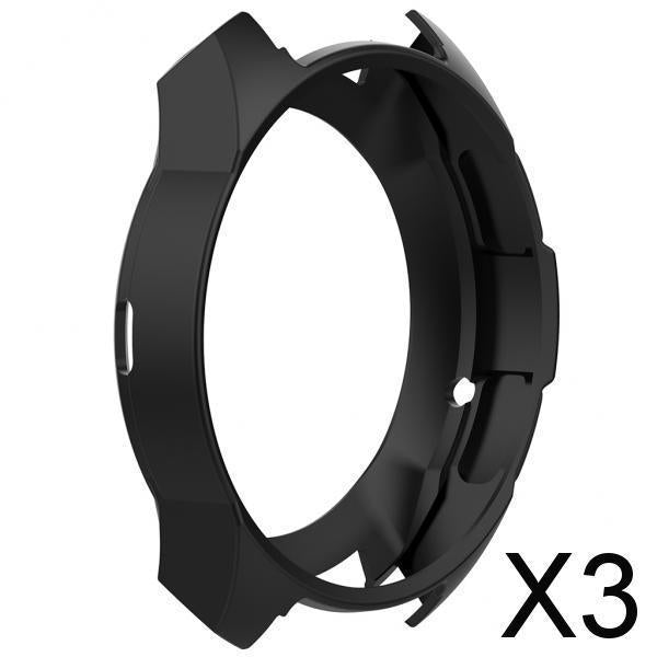 3xProtective Case Cover Frame Shell for Galaxy Watch 42mm Black