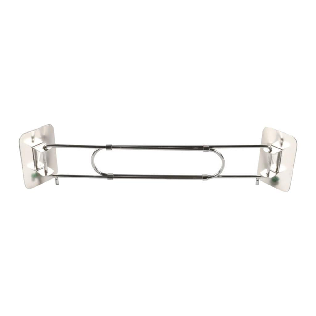 RV Shower Corner Storage Bar Stainless Steel Tension Rod for Corner Shelves