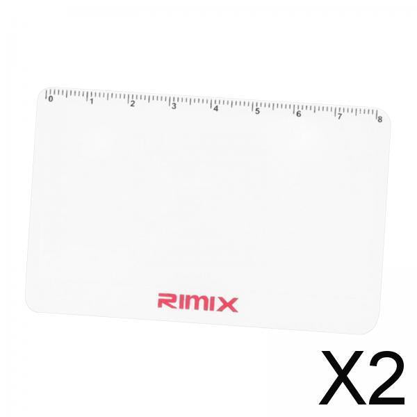 2x Pocket Len Magnifier Outdoor Fre HD Reading Glass Credit Card Size White