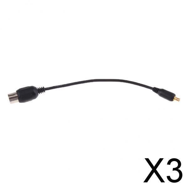 3xMCX Male to IEC Female Cable RF Coaxial Adapter TV Extension Cord Lead