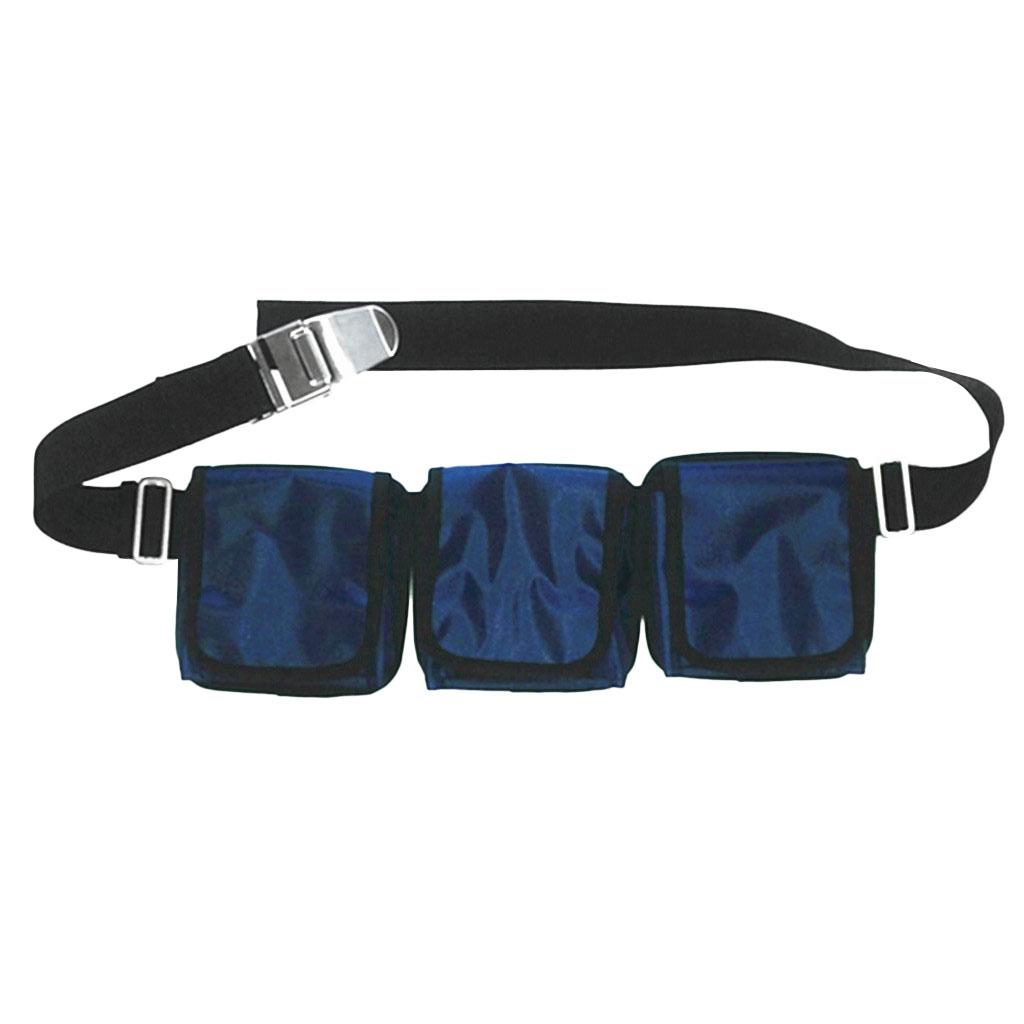 Heavy Duty Scuba Diving Pocket/ Pouch Weight Belts Dive Equipment 3 Pocket