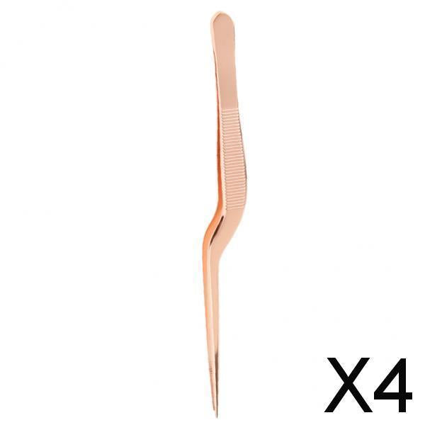 4xEar Tweezers Remover Stainless Steel Earwax Forcep Cleaner Ear Wax Tools