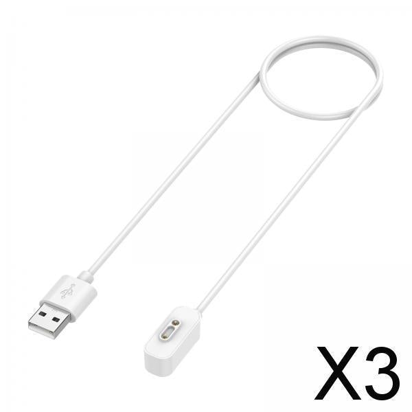 3xSmart Watch Magnetic Charging Cable Portable for x5 x5 Play x4 Parts White