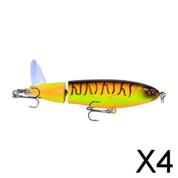 4xPlopper Whopper Topwater Lure for Carp Sea Bass Fishing Lure Hard Bait F
