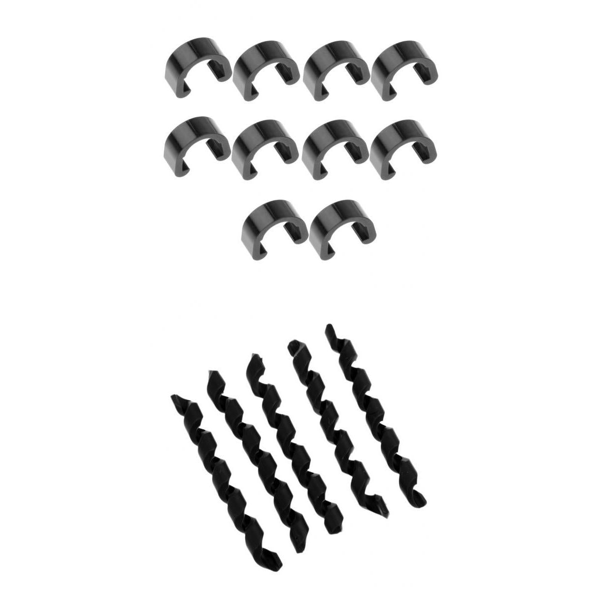 Bike Brake Cable Housing Protector Bike Cable Spiral Sleeves +C-Clips Buckle