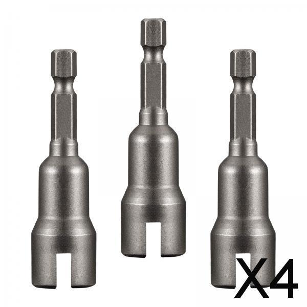 4x3x 1/4 Hex Shank Wrench Drive Socket Drill Adapter Socket Extension Bit Set"