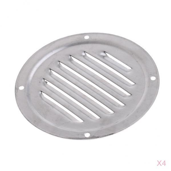 4pcs Stainless Steel Round Louvered Air Vent for Marine Boat RV Accessories