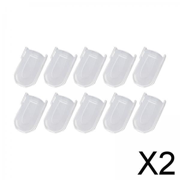 2x10 Pieces Nail Polish Remover Clips Professional Reusable for nails tips DIY