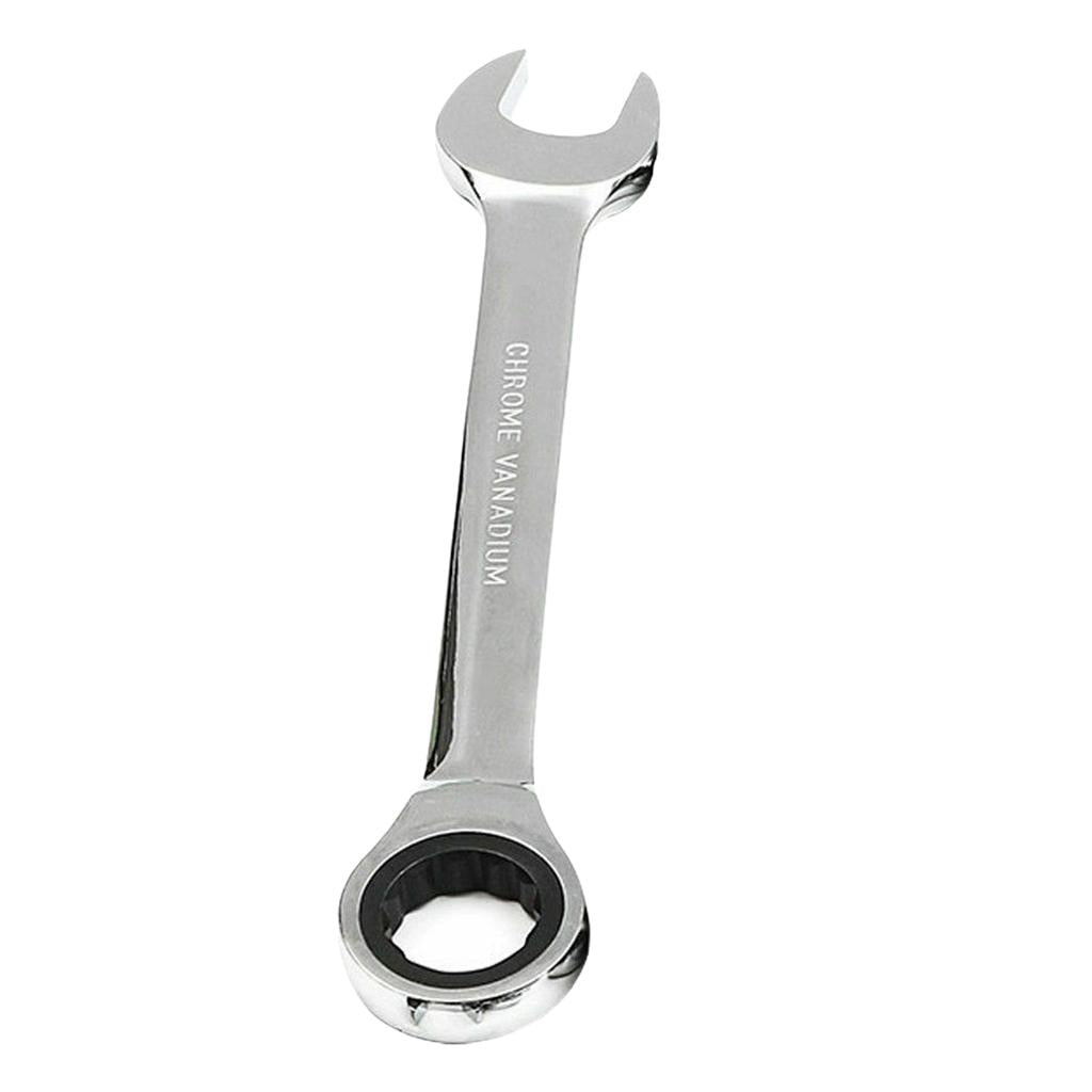 6mm-32mm Steel Metric Fixed Head Ratchet Spanner Wrench Hand Nut Tools 23mm
