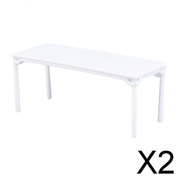 2x1/25 DIY Assembly Furniture Table Desk Model for Miniature Scenery Building