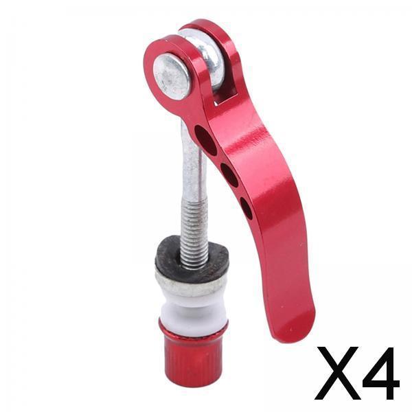 4xMTB Bike Seatpost Clamp Screw Replacement Part Release Bicycle red