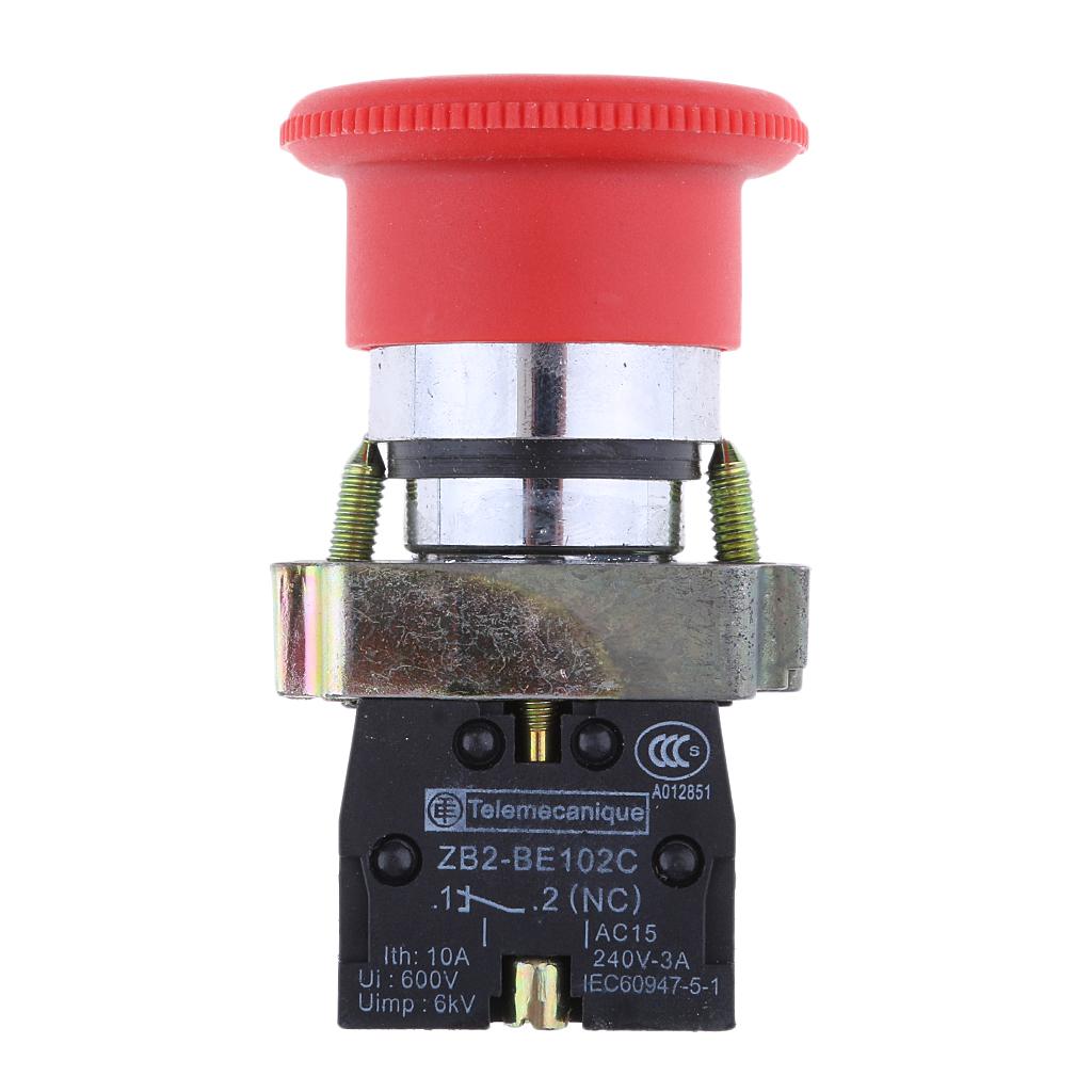 XB2-BS542 Mushroom NC Emergency Stop Latching Rotary Push-button Switch