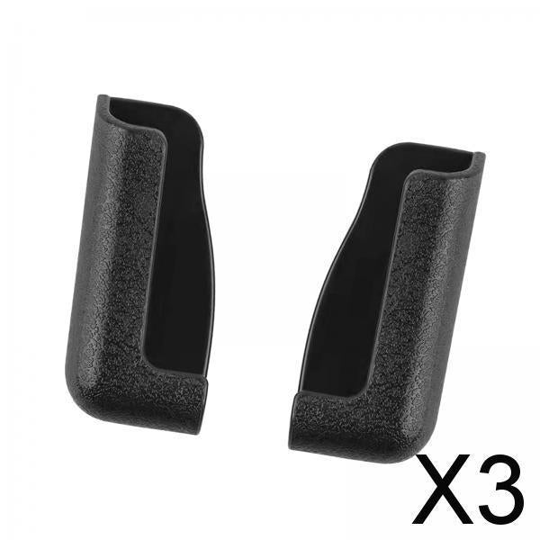 3xPack of 2 Pieces Car Universal Mobile Phone Bracket Soft Material Adjustable Black