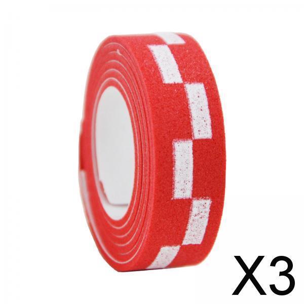 3xTable Tennis Racket Edge Tape Self Adhesive 10mm Pickleball Paddle Edge Tape Red
