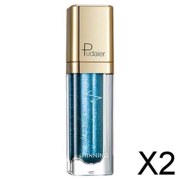 2x Liquid Eyeshadow Diamond Pencil Stick Cosmetic Gift Glamour Blue