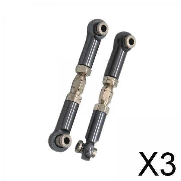 3x2Pcs Steering Link Rod Replacing Upgrade RC Car Push Rods for 1/16 H16 16207