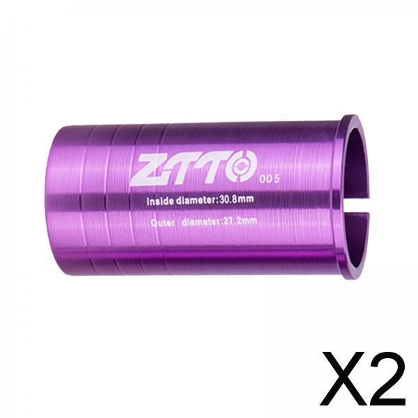 2xMTB Bike Seatpost Shim Reducing Sleeve Conversion Adapter 30.8 to 27.2mm