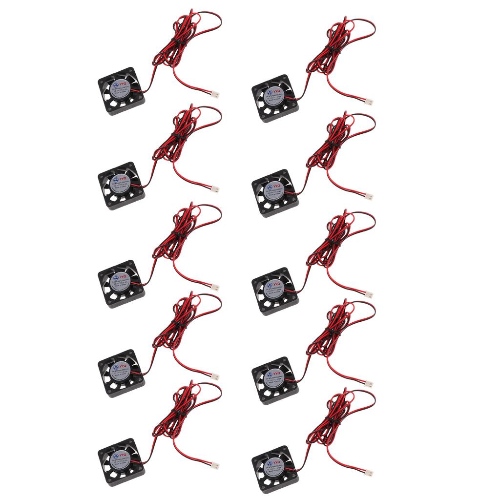 10 Pieces 24V 40mmx40mmx10mm 4010 DC Brushless Cooling Fan for 3D Printer