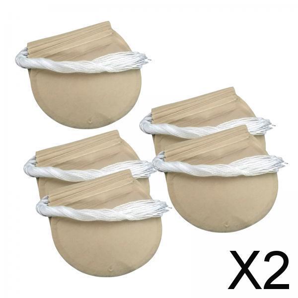 2x100x Tea Filter Bags Drawstring Kitchen Spice Seasoning Filter Package Unbleached