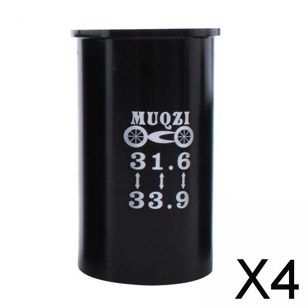 4xDurable Bike Seat Post Shim Seatpost Tube Adapter Reducer Sleeve Accessories 31.6 to 33.9