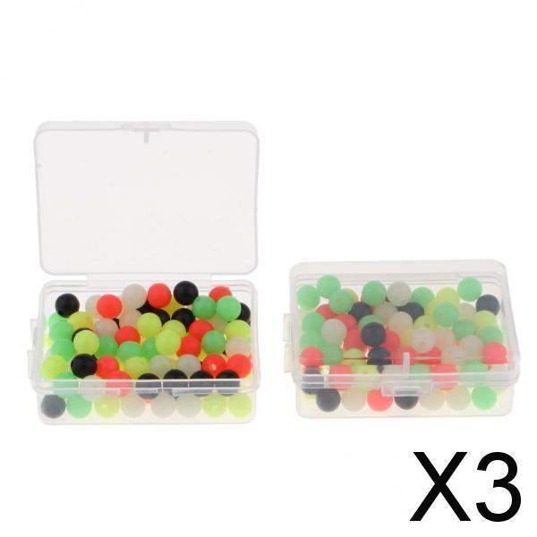 3x200pcs Fishing Beads Carp Fishing Rigs Making Beads Terminal Tackle 8mm