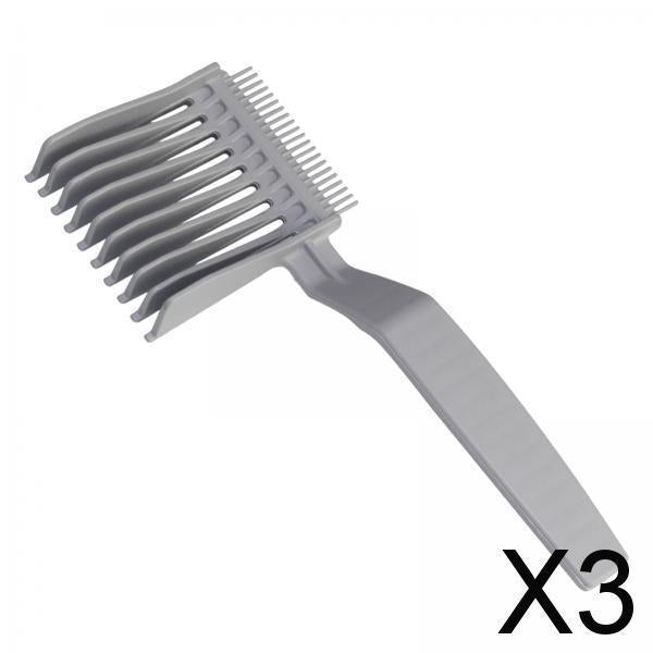 3xCurved Positioning Comb Heat Resistant Haircut Clipper Comb for Barber Shop