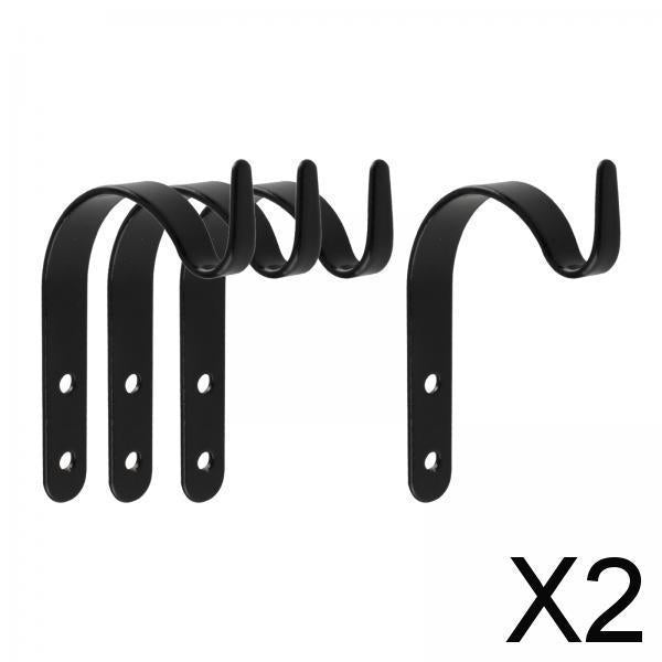 2xPlant Hanger Bracket Modern Wall Hanging Brackets Hooks for Garden Yard Wall 4pcs