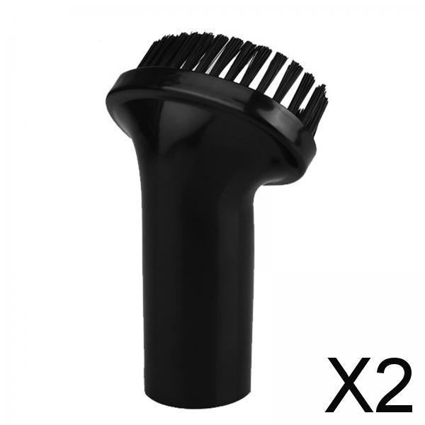 2xVacuum Dust Brush 1 1/4 inch Round Cleaner Parts Keyboard Gap 70mm Head