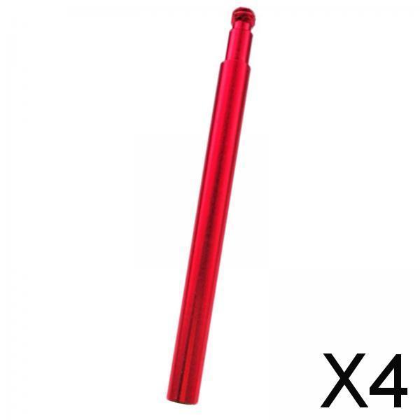 4xPresta Valve Extender Aluminum Alloy Bike Inner Tube Valve Extender Red